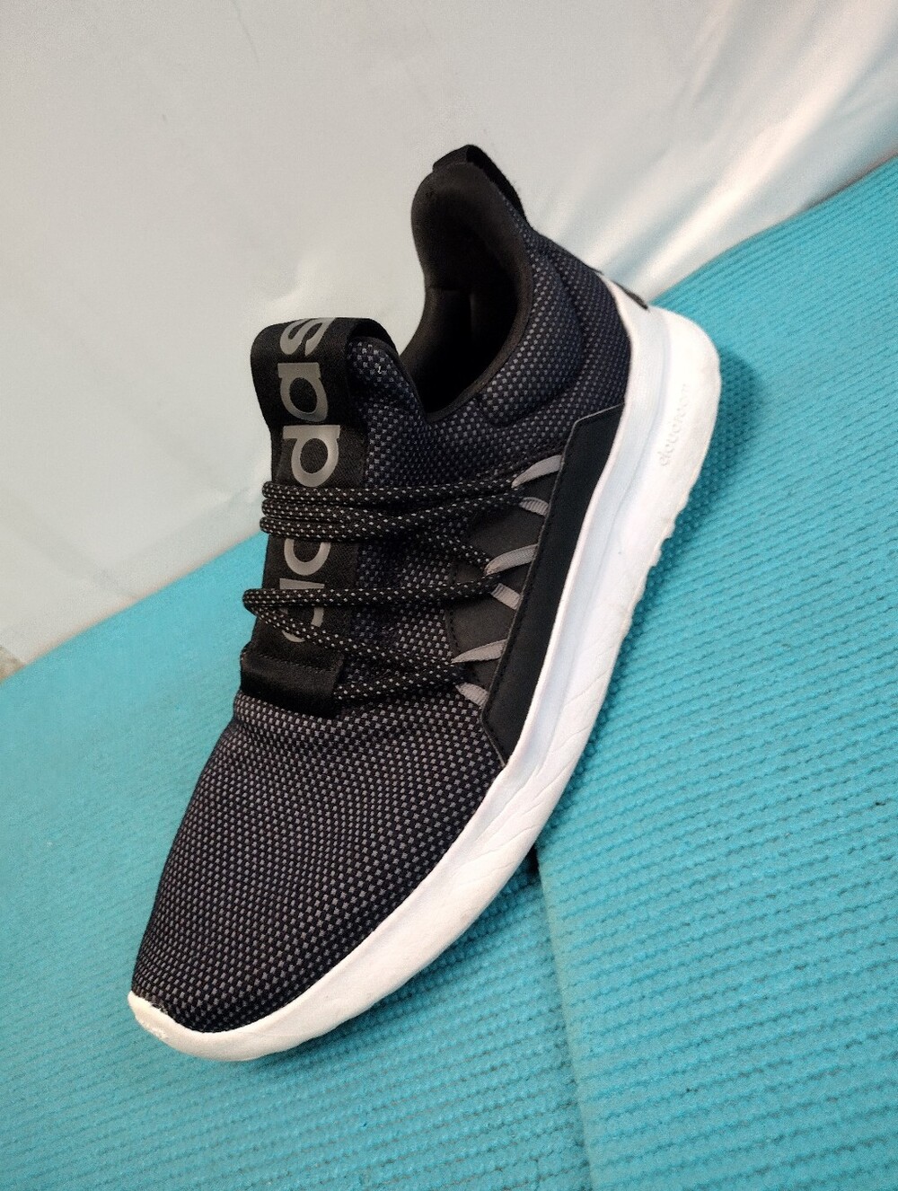 Adidas Lite Racer Adapt 5.0 Men's Shoes Slip On Running Black White - 12